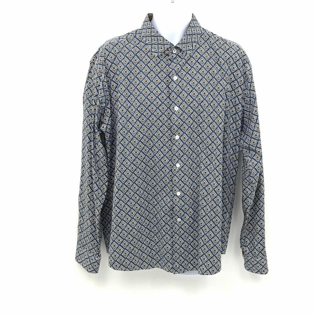 Paulo Solari Shirt 2XLT Men's Performance Stretch Modern Fit Long Sleeve